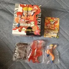NARUTO ナルティメットヒーロー３ フィギュア、カード セット　九尾ナルト