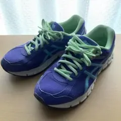 「asics レーザービーム、紫/緑、22.5cm、TKB104」
