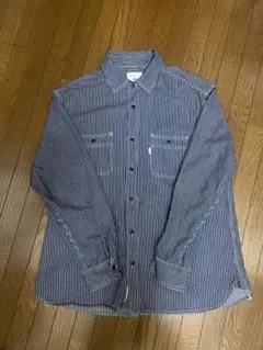 Salt and pepper デニムシャツ　シャンブレー ストライプ