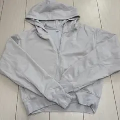 GU UVカットフルジップパーカー　ライトグレー　Sサイズ