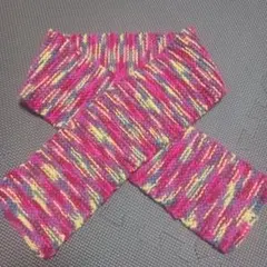 カラフルニットマフラー