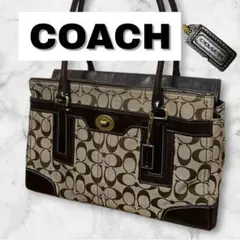COACH コーチ シグネチャー トートバッグ ブラウン H0771 Y2K