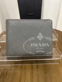 ELT様 プラダ 二つ折り財布 サフィアーノレザー ロゴプリント PRADA
