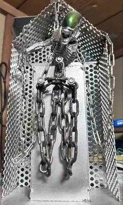 エイリアン シルクスクリーンアート ビッグチャップ Silver Edition