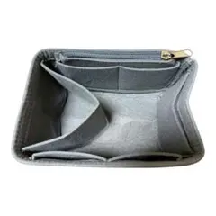 上質フェルト バッグインバッグ 自立 ピコタン PM対応 便利用品 グレー