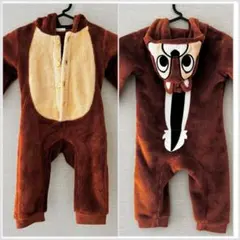 ディズニー チップとデール チップ 着ぐるみ なりきり ロンパース 90