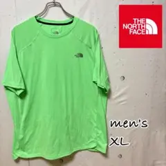 THE NORTH FACE 蛍光グリーン Tシャツ XL 脇メッシュ