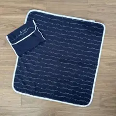 Emporio Armani ネイビー　ブランケット