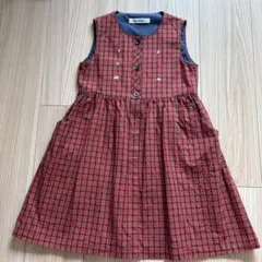 ファミリア ファミリアチェック刺繍ワンピース 新品未使用 - メルカリ