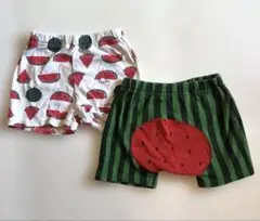 ベビー服　ズボン　80 スイカ柄　2点セット
