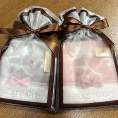 ジルスチュアートのタオルハンカチ2枚セット