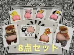8枚 セット　柴犬 お腹ぷにぷにシール 3Dシール ステッカーシール帳