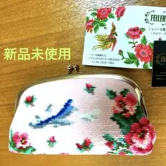 【未使用品】FEILER ×ANA 限定品 がま口ポーチ