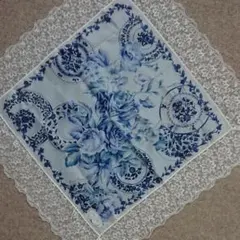 大判ハンカチーフ レース付き