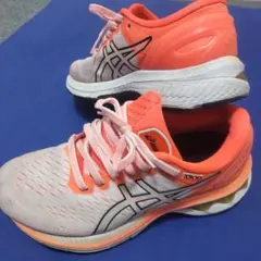 ASICS TOKYO ランニングシューズ ホワイト/オレンジ 22.5cm