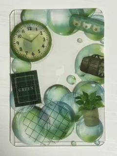 No.14 硬質ケースデコ トレカケース 緑 グリーンカラー