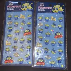 【国内正規品】トイストーリー リトルグリーンメン エイリアン ぷくぷくシール2個