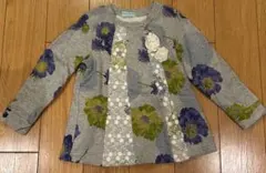 【お値下げ】ハッカキッズ　花柄チュニック 110cm