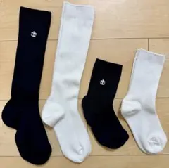 【新品】キッズ靴下４足セット 紺・白