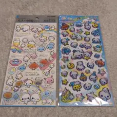 ぷくぷくあわわちゃん　キャンディグリッターステッカー　大人図鑑シール