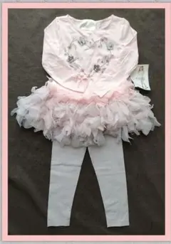 ★Mama様★Biscottiチュチュスカート風チュニック&レギンス