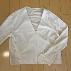 ROPE ノーカラージップジャケット ベージュのサムネイル