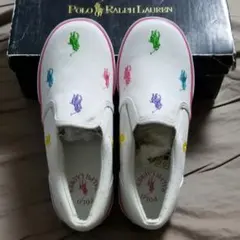 [新品]　Polo Ralph Lauren カラフルスリッポン　20cm