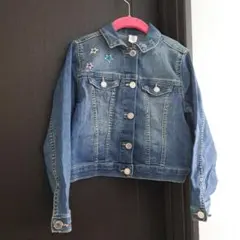 H&M &DENIM ユニコーン刺繍 デニムジャケット 12/14