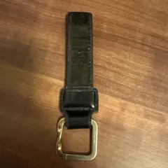 GUCCI ブラックレザー キーホルダー
