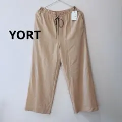 【タグ付き】YORT ワイドパンツ　ベージュ