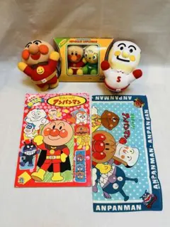 アンパンマン 食パンマン メロンパンナちゃん ぬいぐるみ キーチェーン レトロ