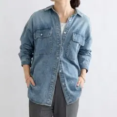 ビアズリー beardsley デニムシャツ インディゴブルー ビアズリー beardsley デニムシャツ インディゴブルー - メルカリ