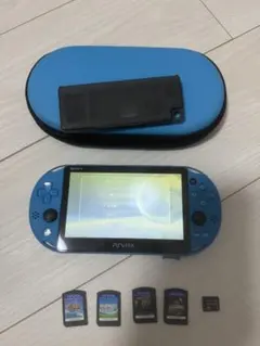 SONY PS Vita 本体 青　PCH2000 8GB付き マインクラフト
