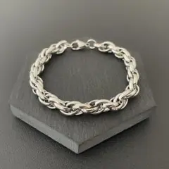 シルバー ブレスレット チェーン 21㎝ ヴィンテージ バングル