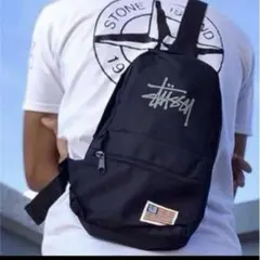 Stussy ボディバッグ ブラック　ワンショルダーバッグ