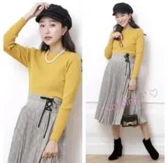 アプワイザーリッシェ シンプルリブニット