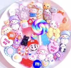 デコパーツ ハンドメイド パーツ レジン カボション お菓子 カラフル 424