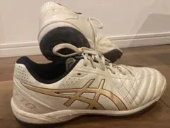 ASICS DS LIGHT サッカーシューズ ホワイト/ゴールド　24.5㎝