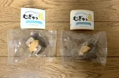 むぎゅっ鳥・マスコットボールチェーン・スズメ・2個セット