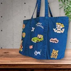 【タイムセール】デニム刺繍トートバッグのサムネイル