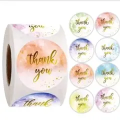 482.サンキューシール ラッピング シール プチギフト ギフトシール