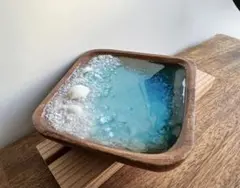 ホワイトサンドビーチ 白砂の海岸 アカシア トレー 小物置き
