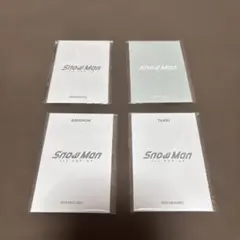 【新品未開封】SnowMan POPUP 目黒蓮 フォトカードABCDセット