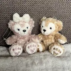 【新品タグ付】ダッフィー＆シェリーメイ ぬいぐるみ付きストラップ ディズニーシー