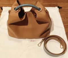 【美品】elleme ベージュ ショルダーバッグのサムネイル