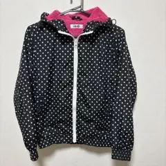 水玉模様 フード付きジャケット160センチ