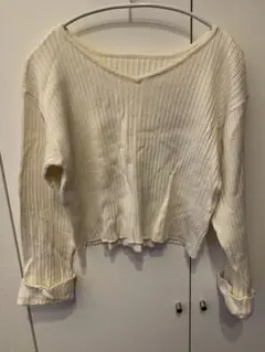 Chico リブニット 長袖 アイボリー 美品