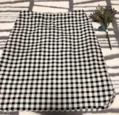 IENA チェック柄タイトスカート　ひざ丈　36