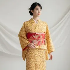 k3 二部式着物 セパレート着物 帯なし 和装 簡単着付け 着物風セットアップのサムネイル