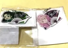 鬼滅の刃 　扇子キーホルダー2個セット(炭治郎＆蜜璃）
